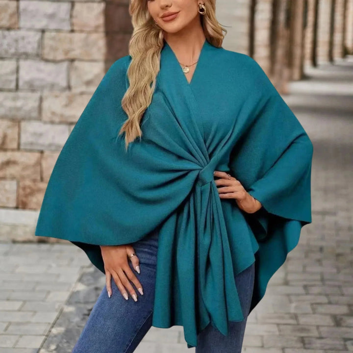Yvette | Sophisticated Draped Poncho