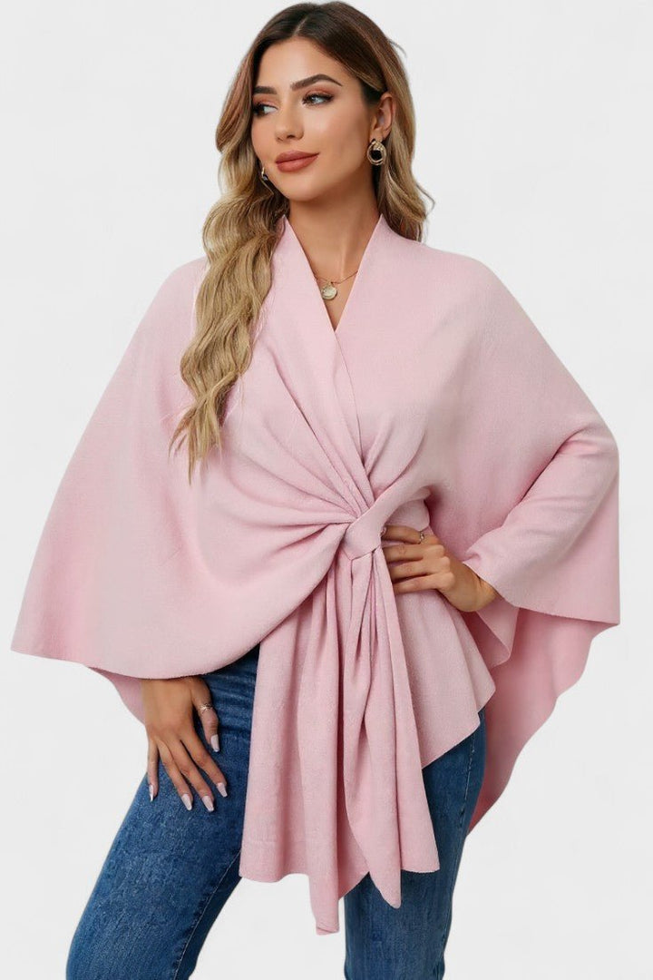 Yvette | Sophisticated Draped Poncho