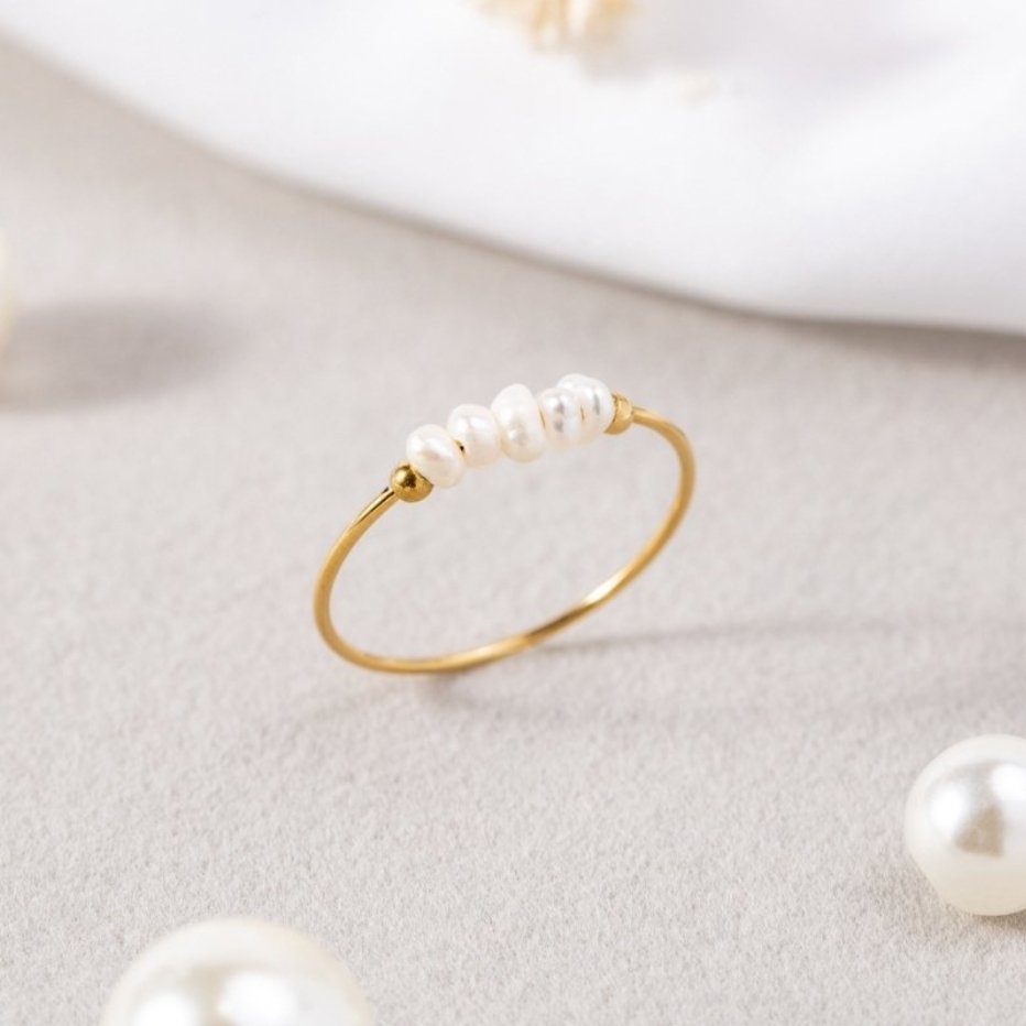Ring med ferskvandsperle