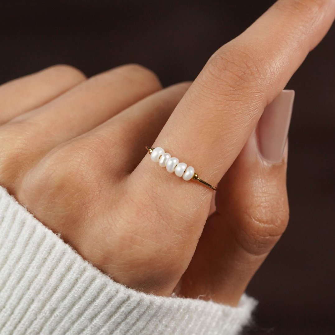 Ring med ferskvandsperle