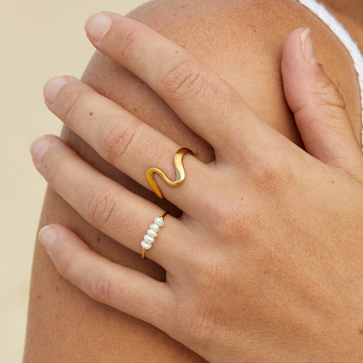 Ring med ferskvandsperle