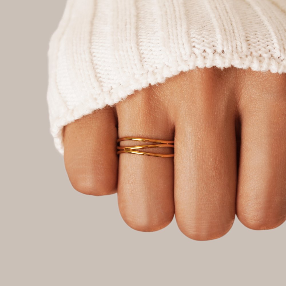 Elegance-ring i Guld