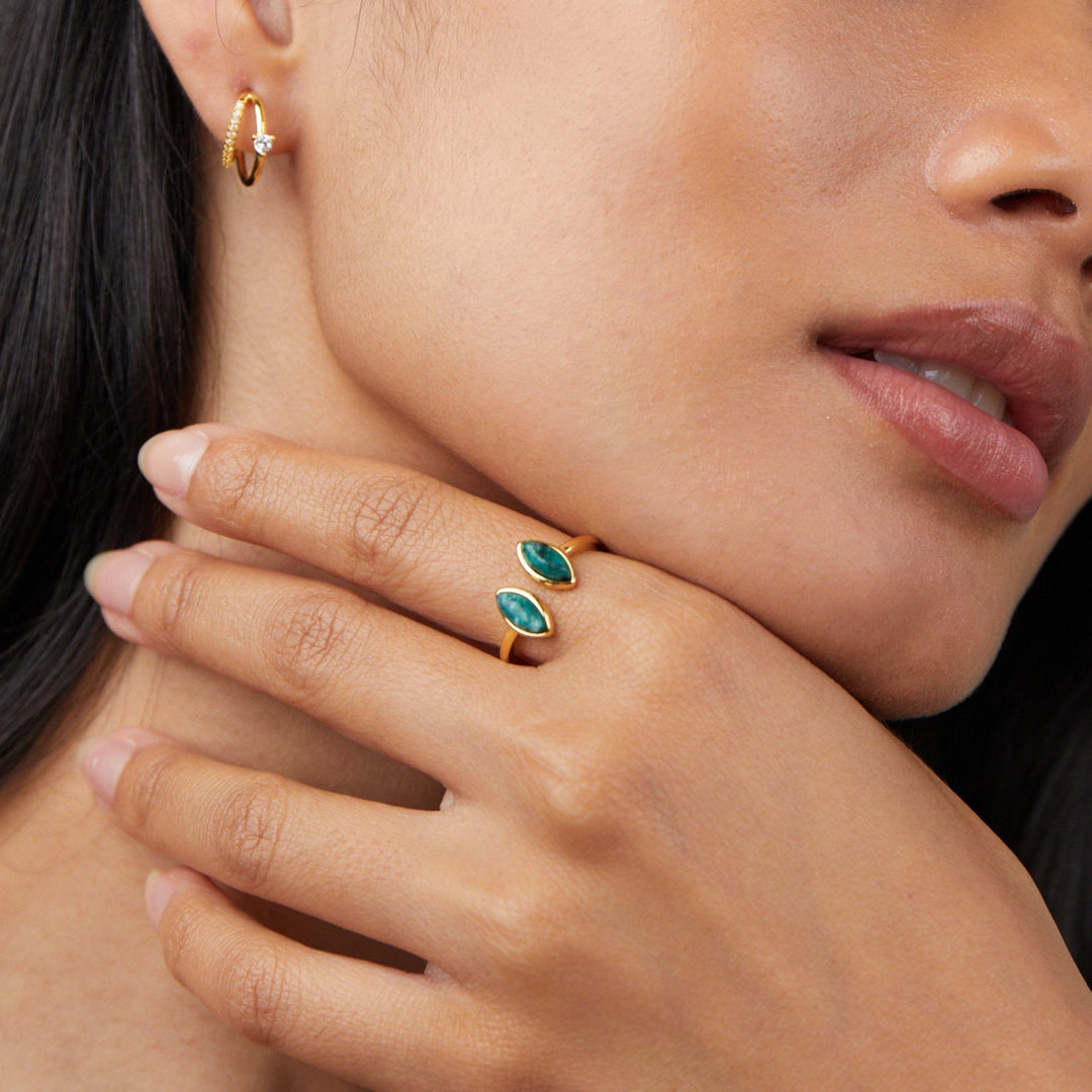 Elegant grøn ring
