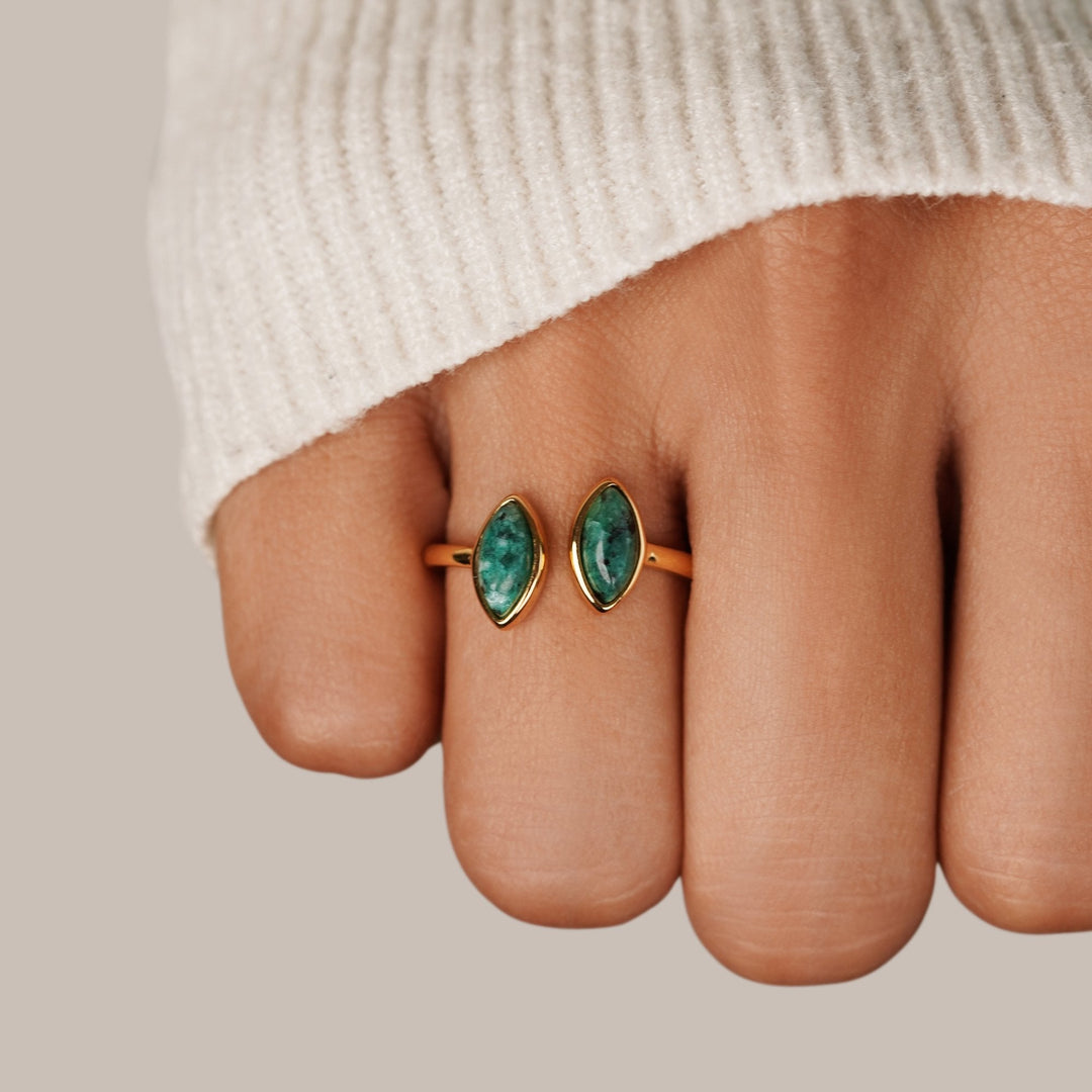 Elegant grøn ring