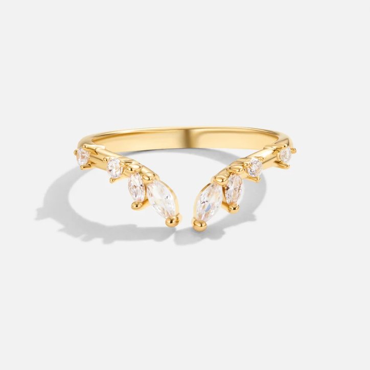 Krystal Gold Vine Ring