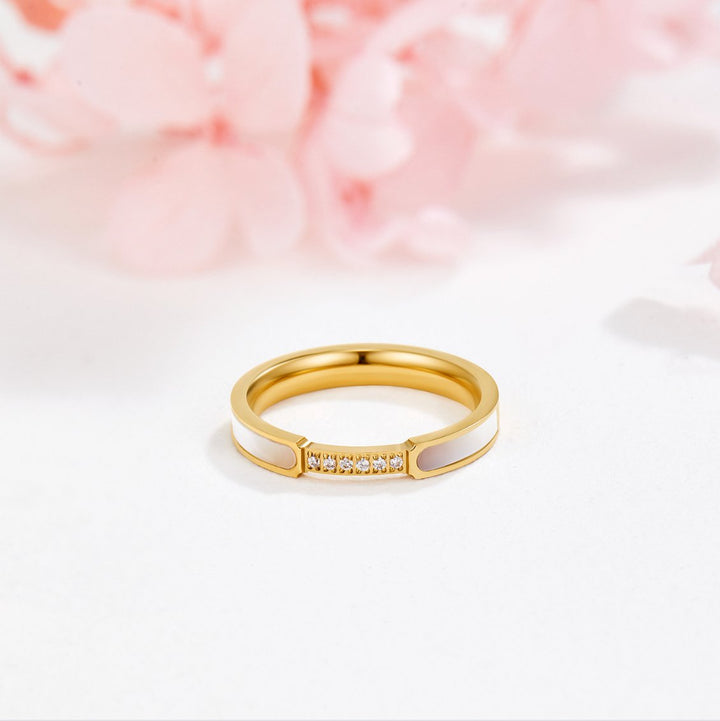 Perle-krystalring