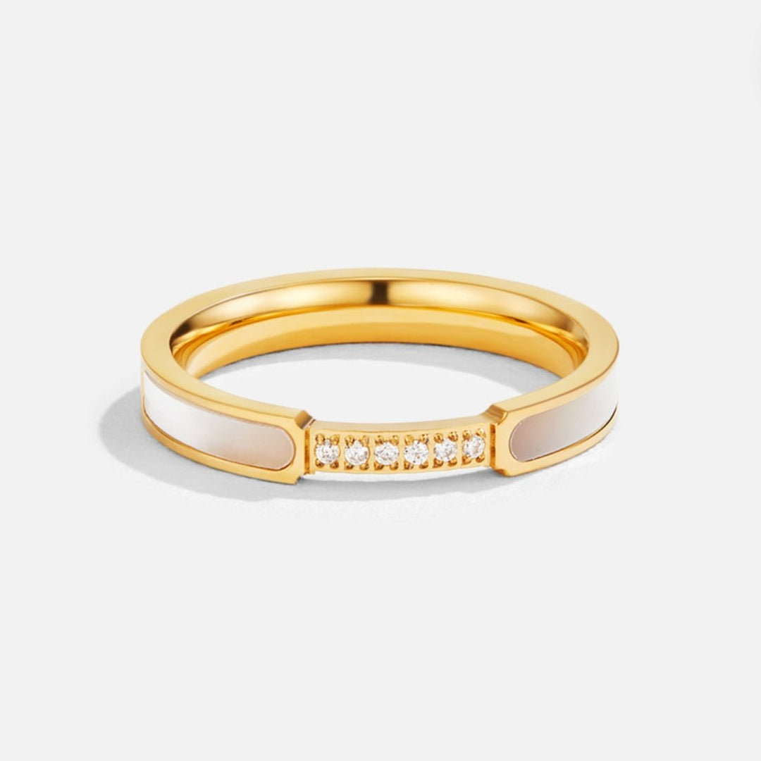 Perle-krystalring