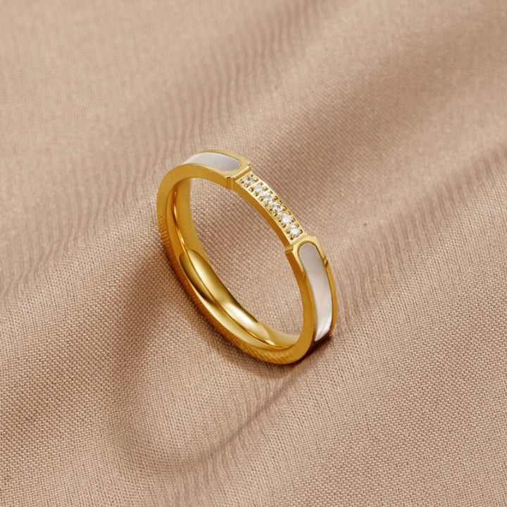 Perle-krystalring