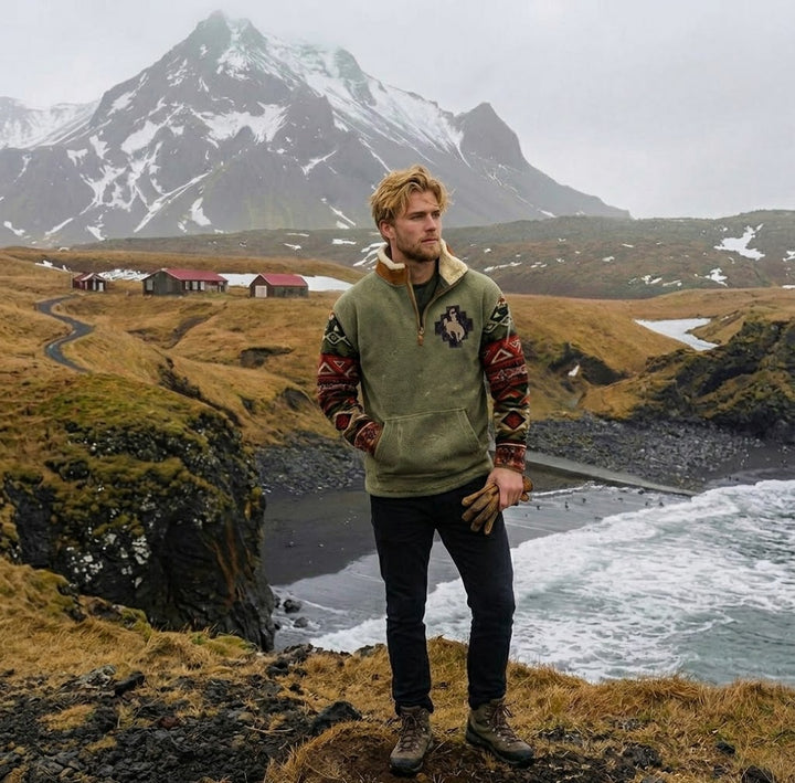 Eliott | Elegant sweater med halv lynlås