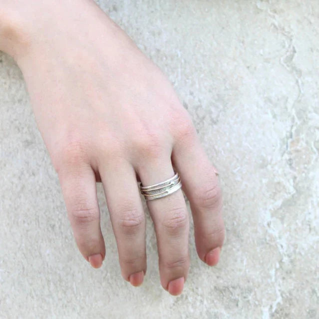 Vintage lagdelt ring